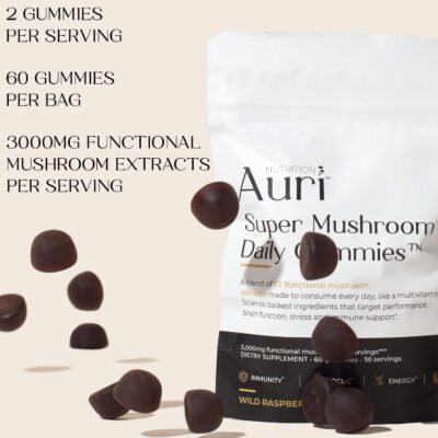 Auri mushroom gummies dosage 